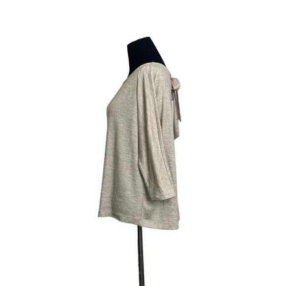 Loft oatmeal 3/4 dolman sleeves top size M - Picture 8 of 11